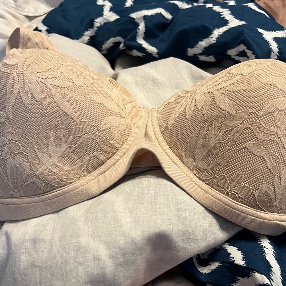 Bali Floral Lace Bra in Cream